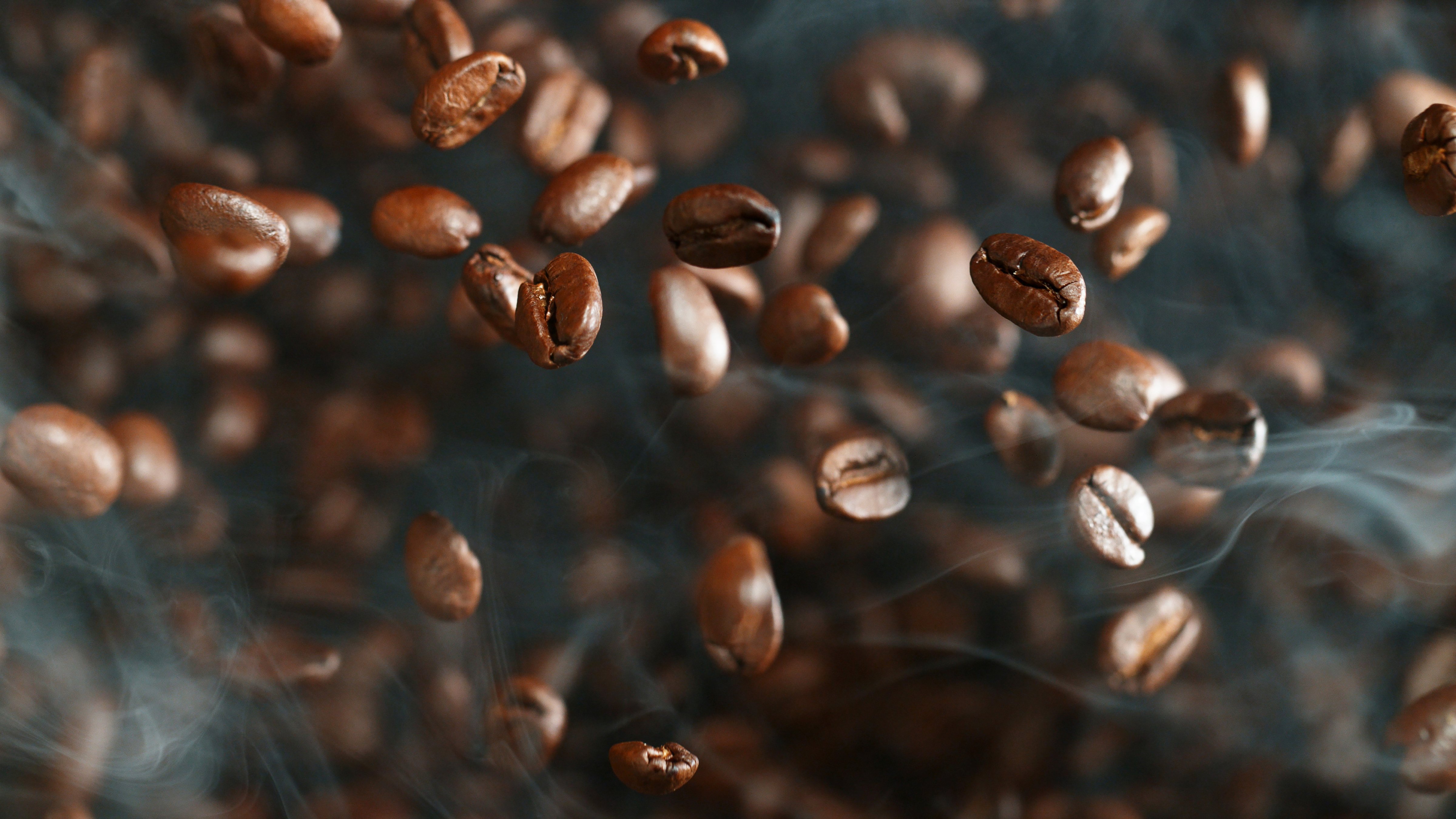 Coffee Beans in the Air